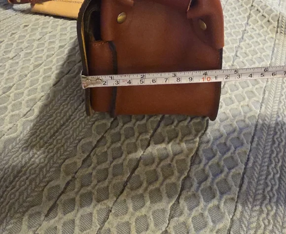 Patricia Nash Cognac Leather Crossbody Bag - Picture 11 of 12